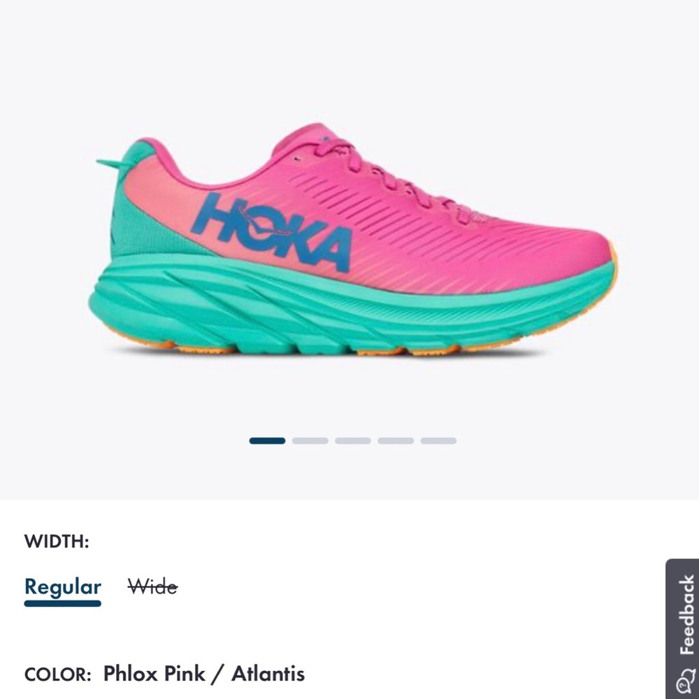 Hoka Ricon 3 8 1/2 women’s shoes. Worn 2 times. Hot pink 💕 Super cute & comfy!
